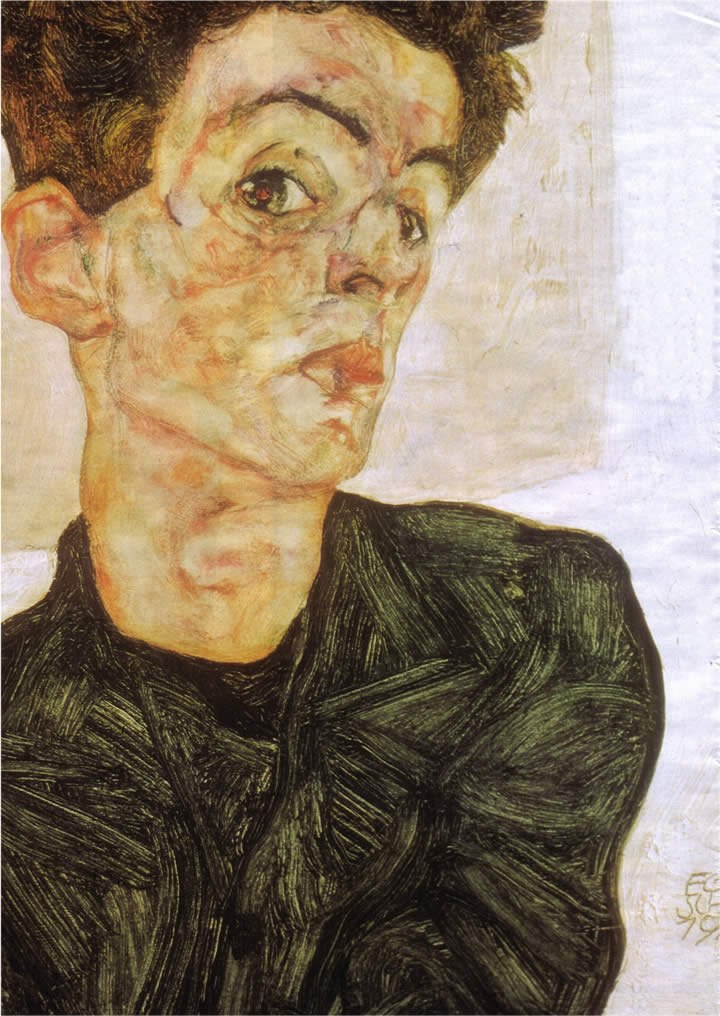 Egon Schiele Self portrait 1912